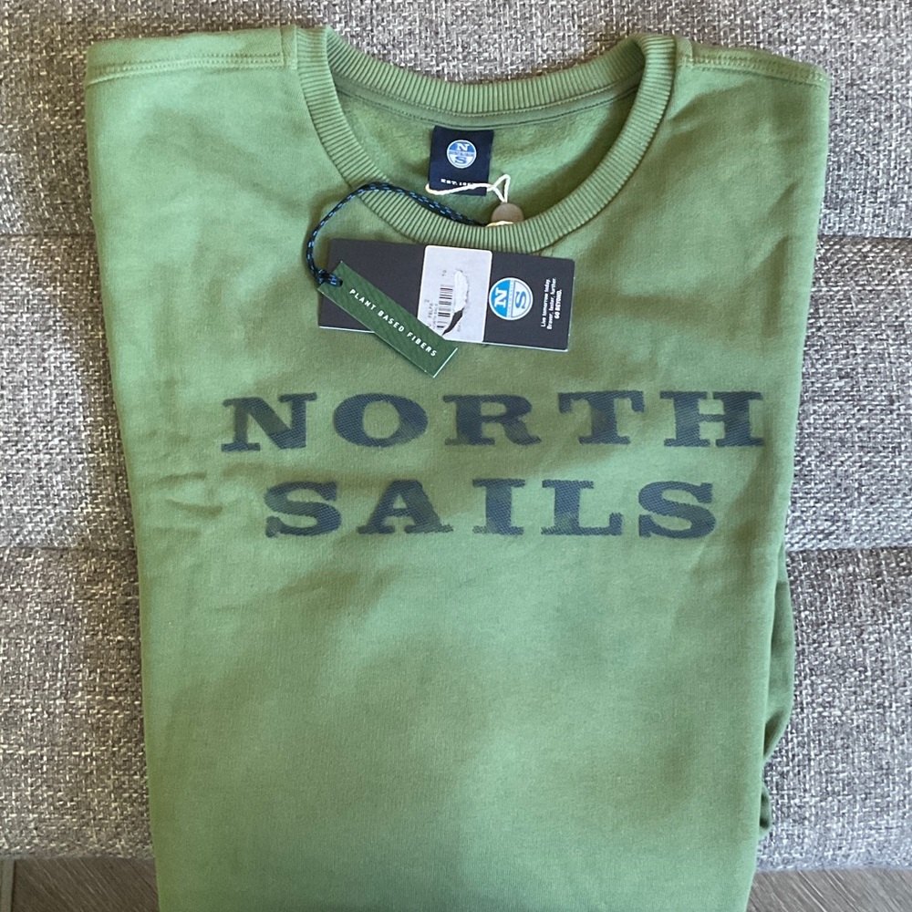 NWT: North Sails Green Crewneck Sweatshirt (L)